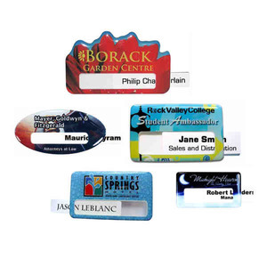 Photo Quality Window Name Badges, Custom Printed With Your Logo!