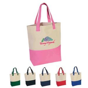 Pink Color Tote Bags, Personalized With Your Logo!