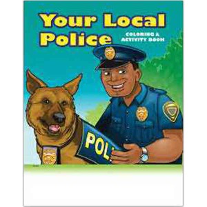 Police Station Themed Coloring Books, Custom Designed With Your Logo!