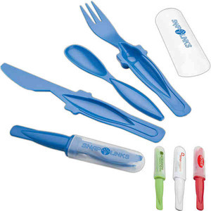 Portable Cutlery Sets, Custom Imprinted With Your Logo!