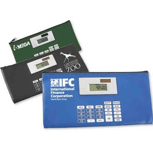 Pouches with Calculators, Custom Printed With Your Logo!