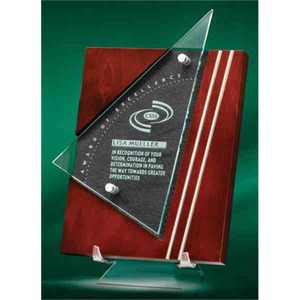 Premiera Plaque Unique Crystal Awards, Custom Engraved With Your Logo!