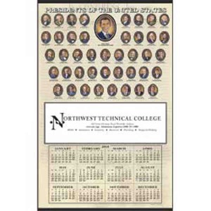 Presidents Hanger 12 Month Commercial Calendars, Custom Imprinted With Your Logo!