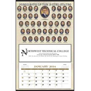 Presidents Hanger Span A Year Commercial Calendars, Personalized With Your Logo!