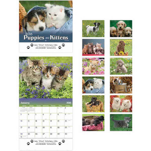 Puppies Appointment Calendars, Custom Imprinted With Your Logo!