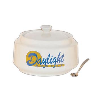 Rolled Edge Dinnerware Sugar Bowls, Custom Made With Your Logo!