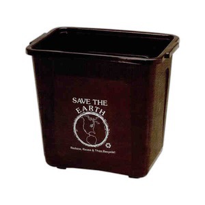 Recycled Material Waste Baskets, Custom Made With Your Logo!