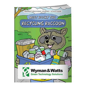 Recycling Themed Coloring Books, Custom Decorated With Your Logo!