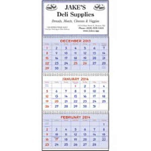 Red and Blue Planner Commercial Calendars, Custom Made With Your Logo!