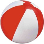 red and white beach ball