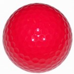 Red Colored Golf Balls, Custom Imprinted With Your Logo!