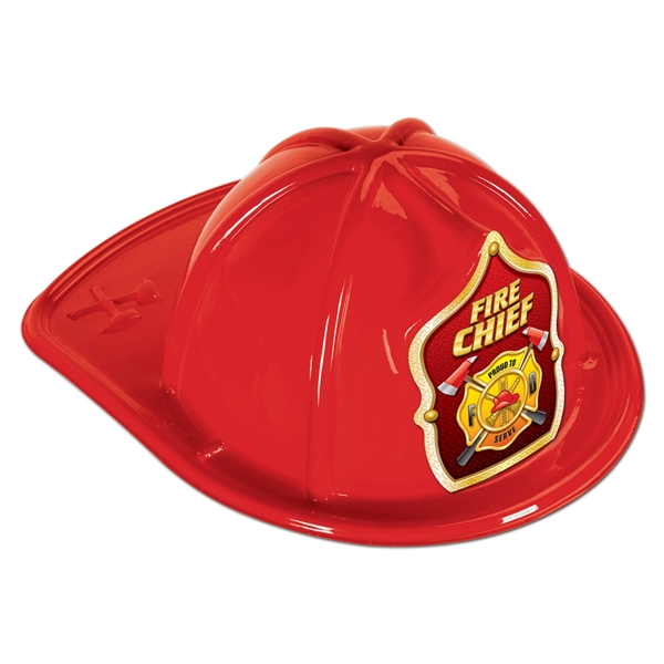 Plastic Fire Chief Hats, Custom Imprinted With Your Logo!