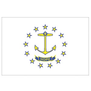 Rhode Island State Flags, Custom Printed With Your Logo!