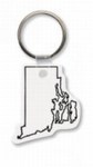Rhode Island State Shaped Key Tags, Custom Printed With Your Logo!