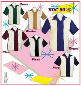 Custom Printed Rockabilly Bowling Shirts