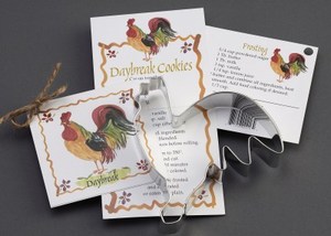 Custom Imprinted Rooster Stock Shaped Cookie Cutters