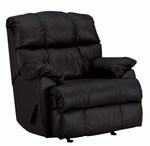 Safety, Recognition and Incentive Program Kathy Ireland Black Wallhugger Leather Recliner!