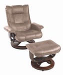 Safety, Recognition and Incentive Program Kathy Ireland Taupe Euro Recliner and Ottoman!