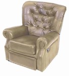 Safety, Recognition and Incentive Program Kathy Ireland Top Grain Tan Leather Rocker Recliner!