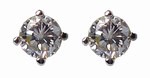 Safety, Recognition and Incentive Program 14K White Gold 1.0 CTTW Diamond Studs!