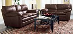 Safety, Recognition and Incentive Program Kathy Ireland Brown 2-Piece Leather Sofa and Loveseat!