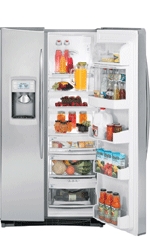 Safety, Recognition and Incentive Program GE 25.5 Cu. Ft. Stainless Steel Side-by-Side Refrigerator!