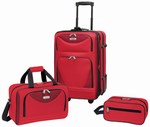 Safety, Recognition and Incentive Program Travelers Club 3 Piece Red Expandable Luggage Set!