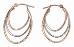 Safety, Recognition and Incentive Program Stanley Creations 10K Tri Color Triple Hoop Earrings!