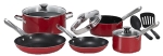 Safety, Recognition and Incentive Program Mirro 10 Piece Red Non-Stick Cookware Set!