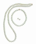 Safety, Recognition and Incentive Program Cultured Pearl Hand Knotted Necklace, Bracelet and Earrings!