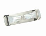 Safety, Recognition and Incentive Program Ladies' Sterling Silver Mother-of-Pearl and Diamond Ring!