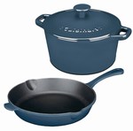 Safety, Recognition and Incentive Program Cuisinart Chef's Classic Blue 3 Piece Enameled Cast Iron Cookware Set!