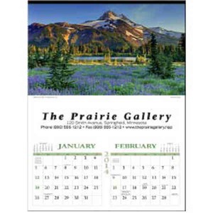 Custom Printed Scenic Big Numbers Executive Calendars