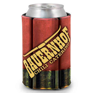 Shotgun Shell Shaped Can Coolers, Custom Decorated With Your Logo!