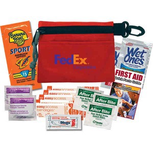 Skiing Sport First Aid Kits, Custom Imprinted With Your Logo!