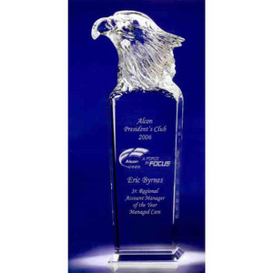 Skymaster Eagle Crystal Awards, Custom Printed With Your Logo!