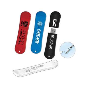 Snowboard Shaped USB Drives, Custom Printed With Your Logo!