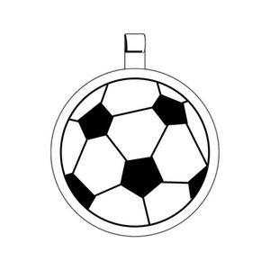 Soccer Ball Key Tags, Custom Printed With Your Logo!