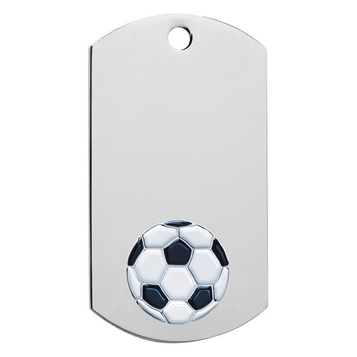 Soccer Dog Tags, Custom Imprinted With Your Logo!