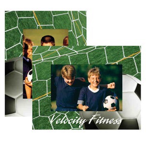 Soccer Paper Picture Frames, Custom Decorated With Your Logo!
