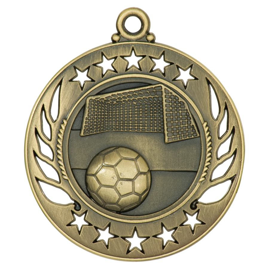 Soccer Ten Star Medals, Custom Made With Your Logo!