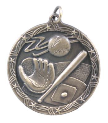 Custom Printed Softball Shooting Star Medals
