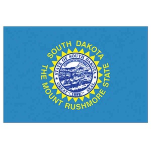 South Dakota State Flags, Custom Printed With Your Logo!