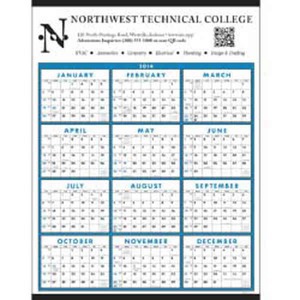 Span A Year Non Laminated Commercial Calendars, Custom Made With Your Logo!