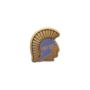 Spartan Mascot Pins, Custom Imprinted With Your Logo!
