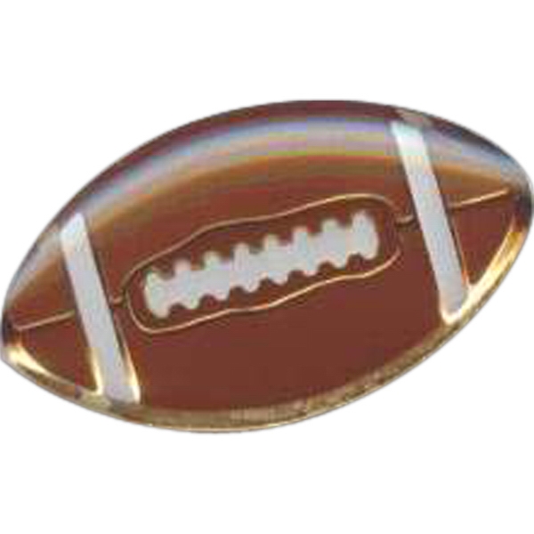 Football Stock Sports Lapel Pins, Custom Printed With Your Logo!