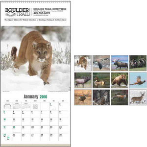 Custom Printed Sportsman Executive Calendars