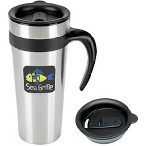 Stainless Steel 15oz. Travel Mugs, Personalized With Your Logo!
