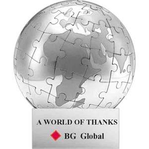 Stainless Steel Globe Shaped Puzzles, Custom Imprinted With Your Logo!
