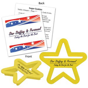 Star Shaped Cookie Cutters, Custom Printed With Your Logo!